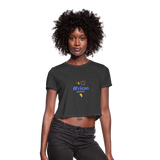 Eye of Heru Akoma African Dance. Women's Cropped T-Shirt - deep heather