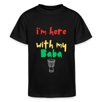 I'm here with my Baba Children's Tee - black