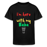 I'm here with my Baba Children's Tee - black