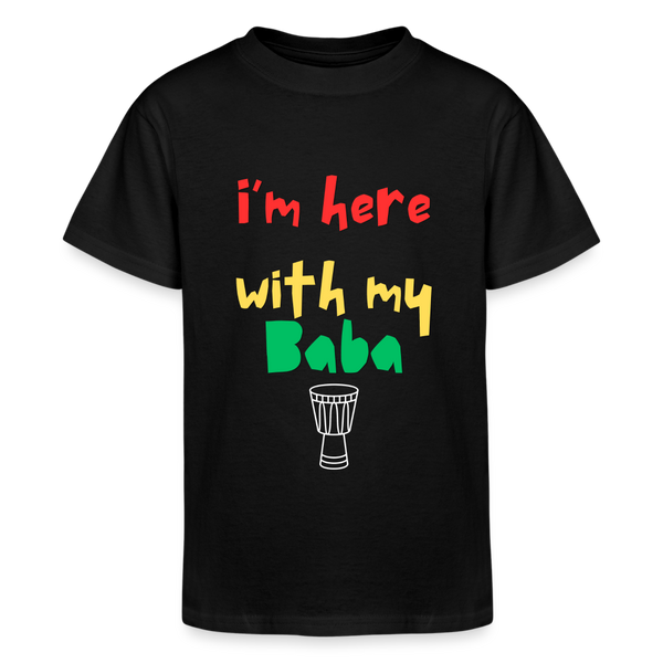 I'm here with my Baba Children's Tee - black