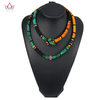 Ankara 2bl Layer Necklace