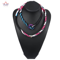 Ankara 2bl Layer Necklace