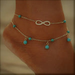 Beaded Infinity Anklet