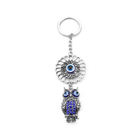 Evil Eye Owl Key Chain