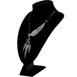 Feather Vintage Rope Necklace