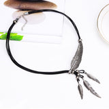 Feather Vintage Rope Necklace